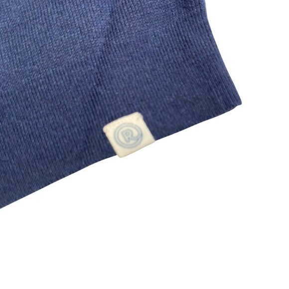 Marine Layer Re-Spun Allen Striped knit Sweater Light navy crew size medium new - Picture 5 of 9